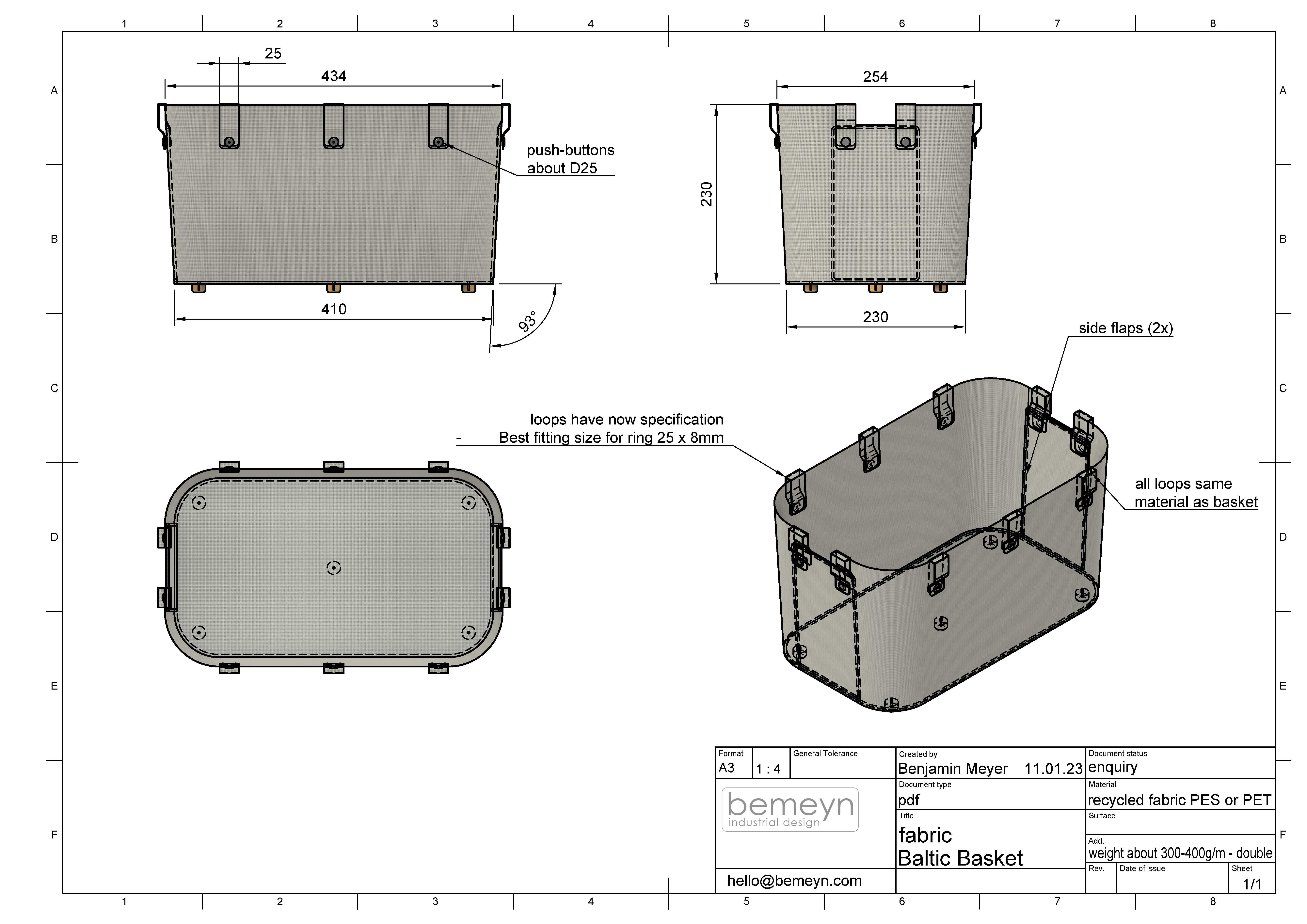 fabric Baltic Basket overview